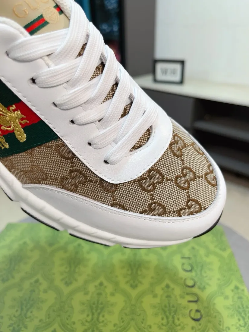Men's shoes 💰458🌹🌹[GUCCI] Gucci's new lace-up casual men's shoes are on the market first, and the materials and workmanship are superior to all versions on the market. The highest quality shipped first-layer cowhide with imported original perforated materials➕Genuine leather lining, privately molded soft outsole, high foot comfort, imported special materials highlight the brand's unique charm, high-end customization 38-44